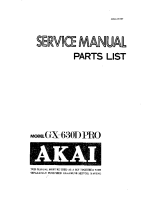 Akai GX-630-D-PRO-Service-Manual